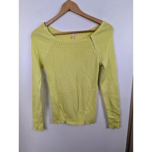 Victoria's Secret M Neon Yellow Sweater Thin Medium Y2k VS